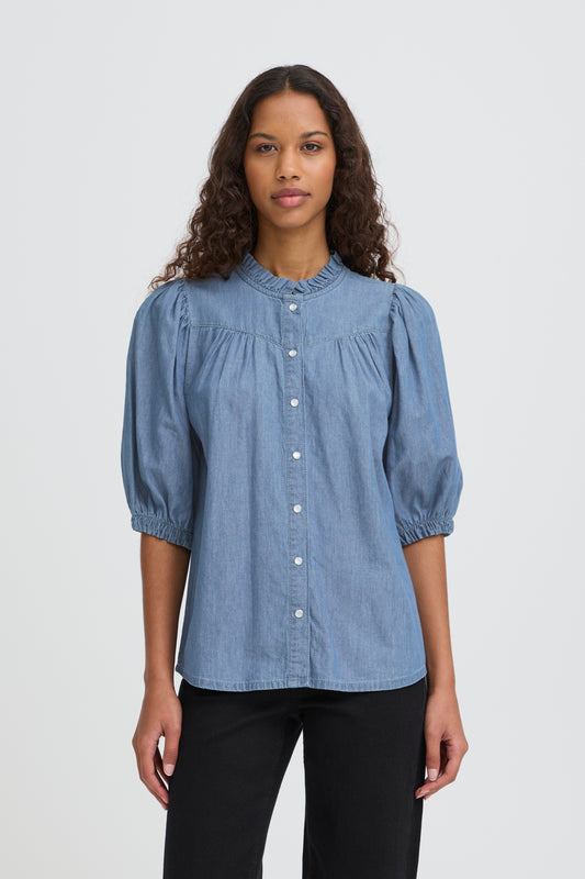 IC ANCEY Shirt - denim - washed medium blue