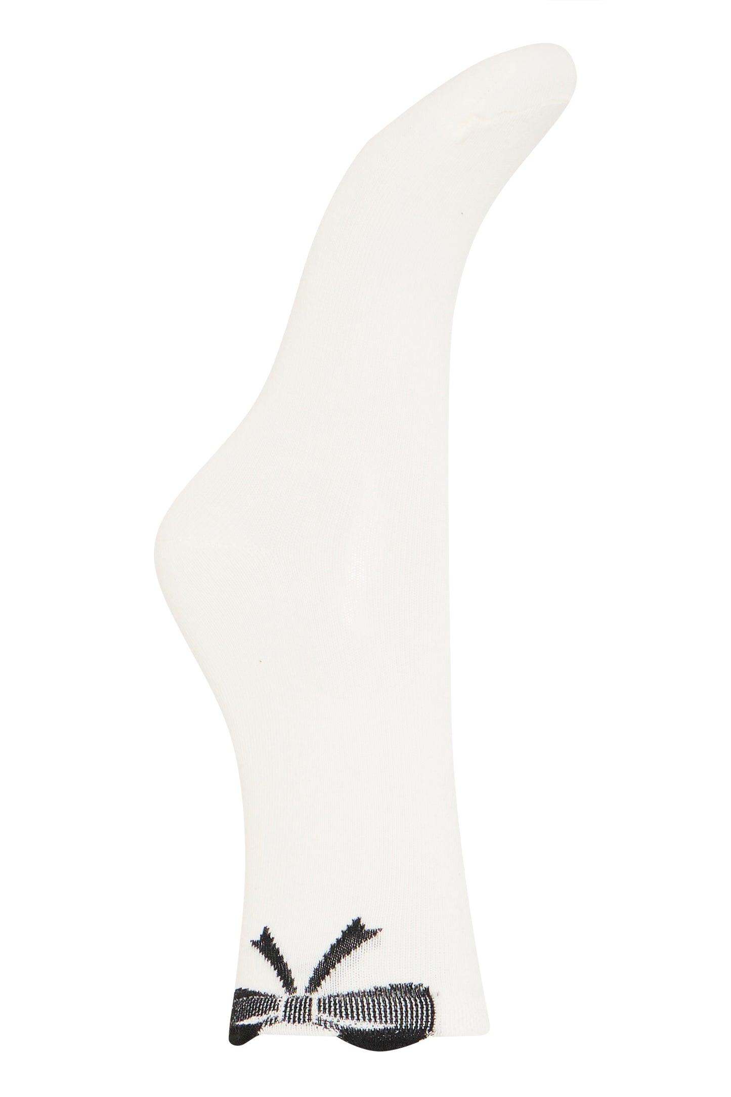 IC Socks hvid m/sort detalje