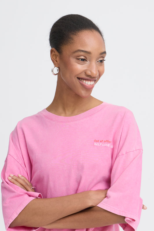 IC NICA SS3 T-shirt - lyserød m/print