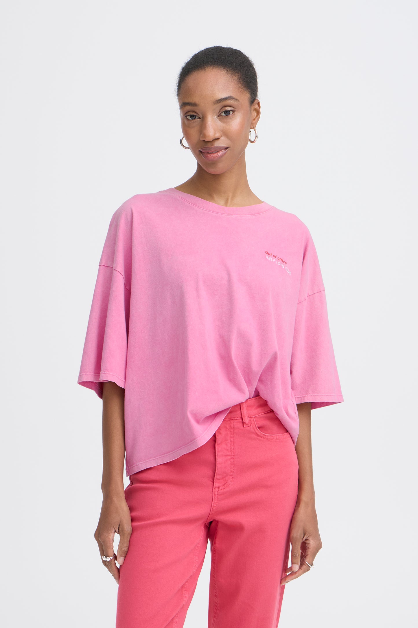 IC NICA SS3 T-shirt - lyserød m/print