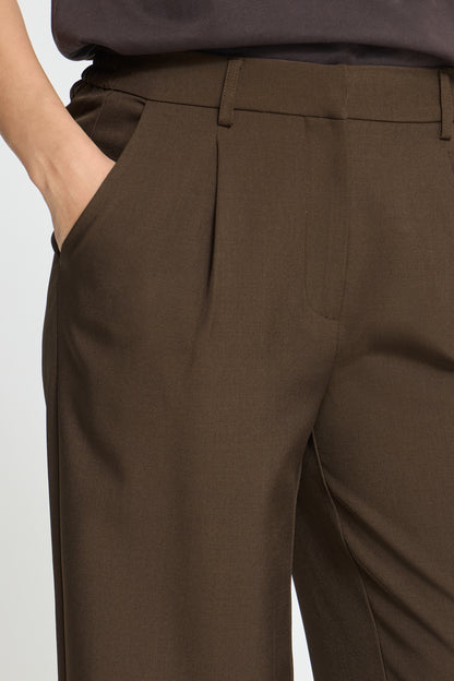 IC FACA WIDE PANTS - BRUN