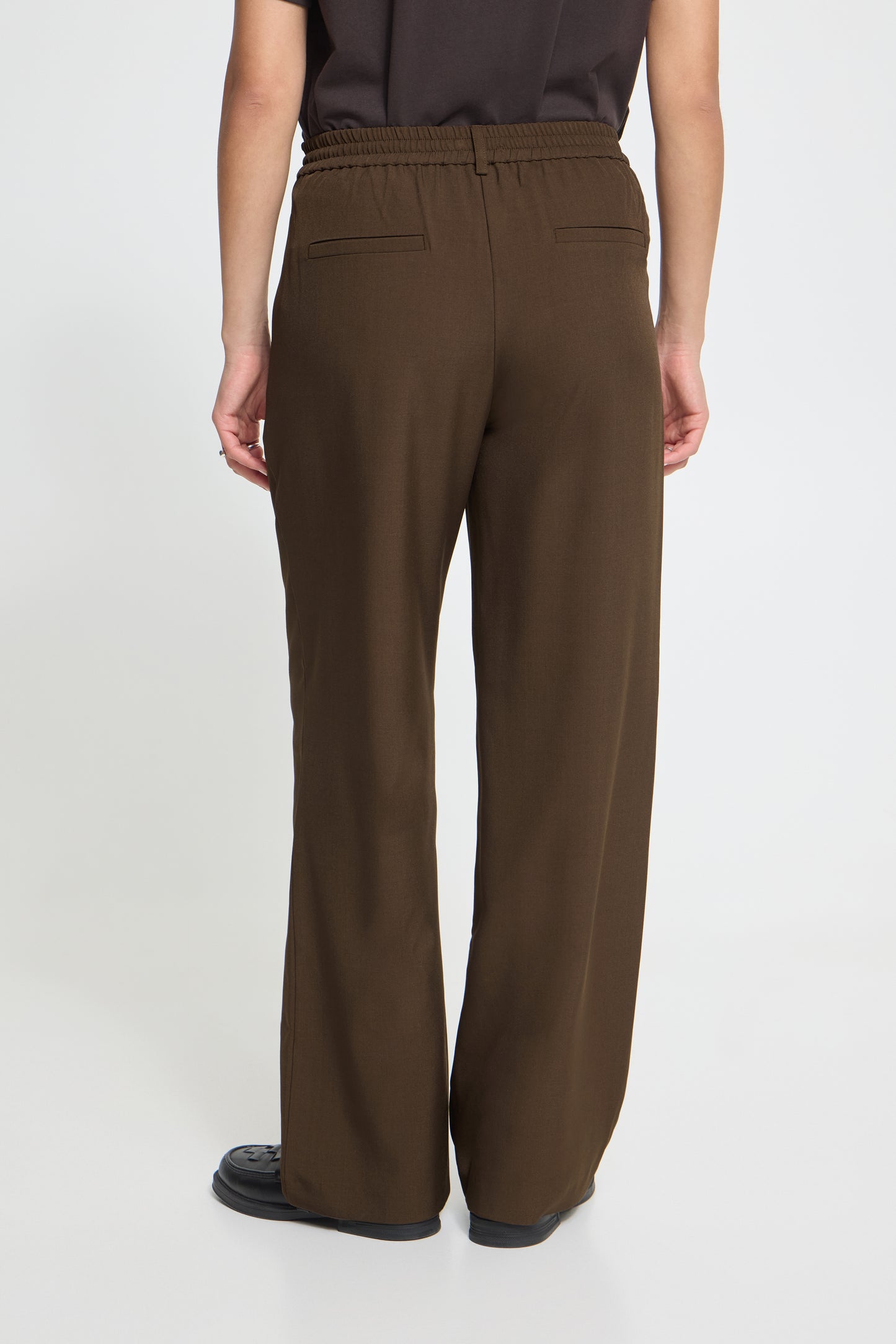 IC FACA WIDE PANTS - BRUN