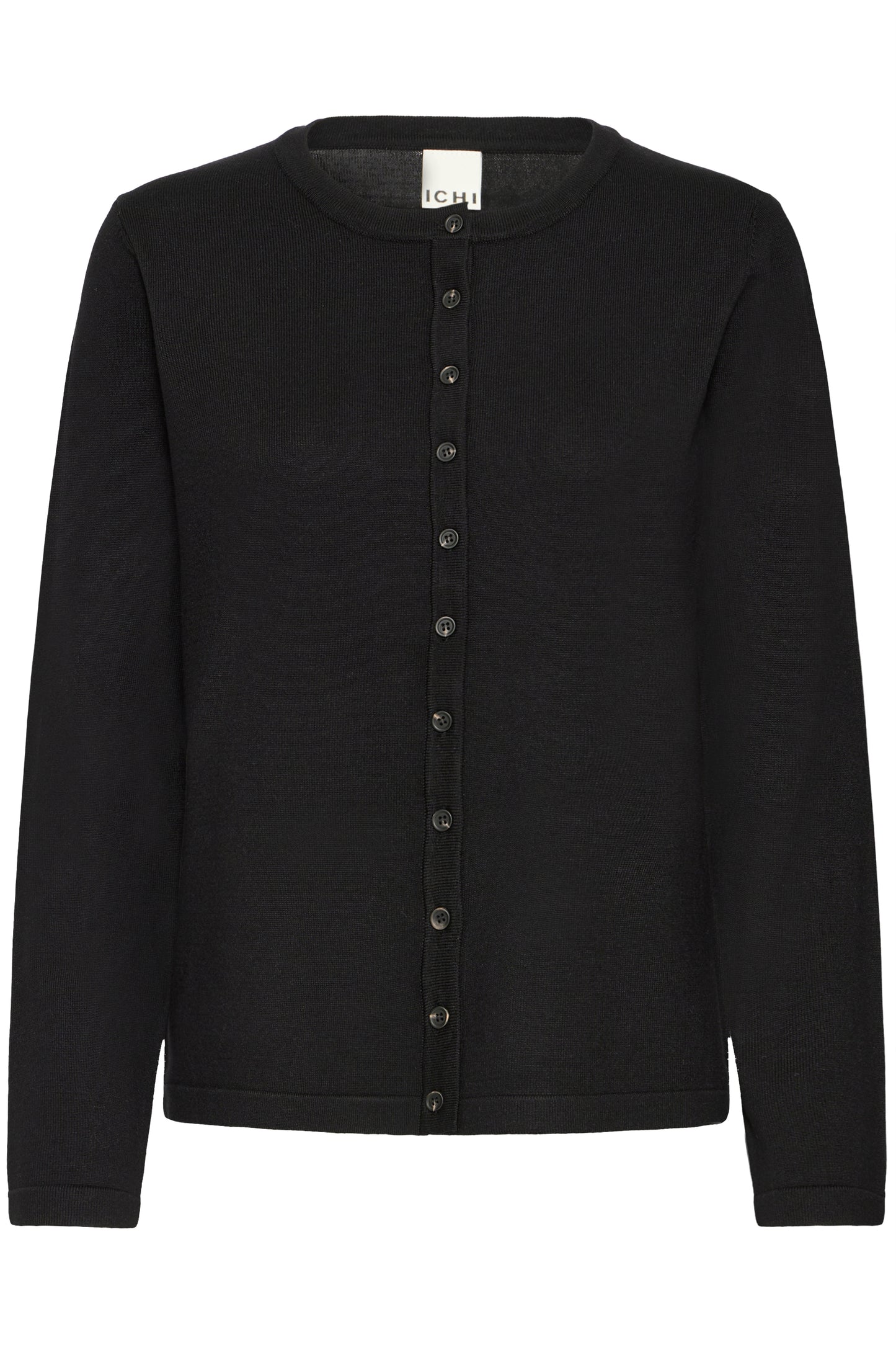 IC LULS O-Neck Cardigan - black