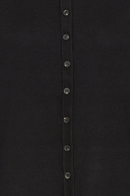 IC LULS O-Neck Cardigan - black