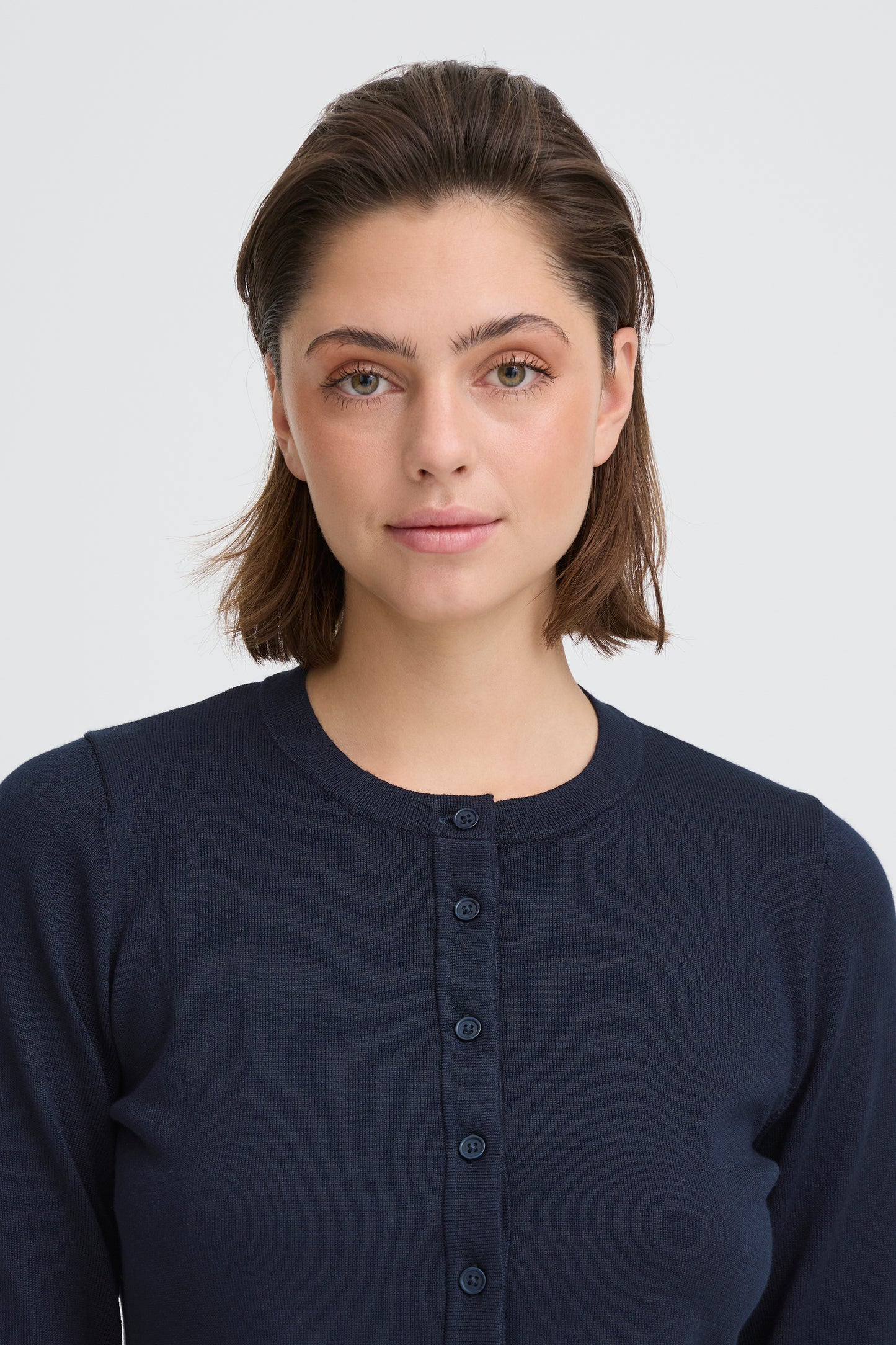 IC Luls O-neck Cardigan - marine