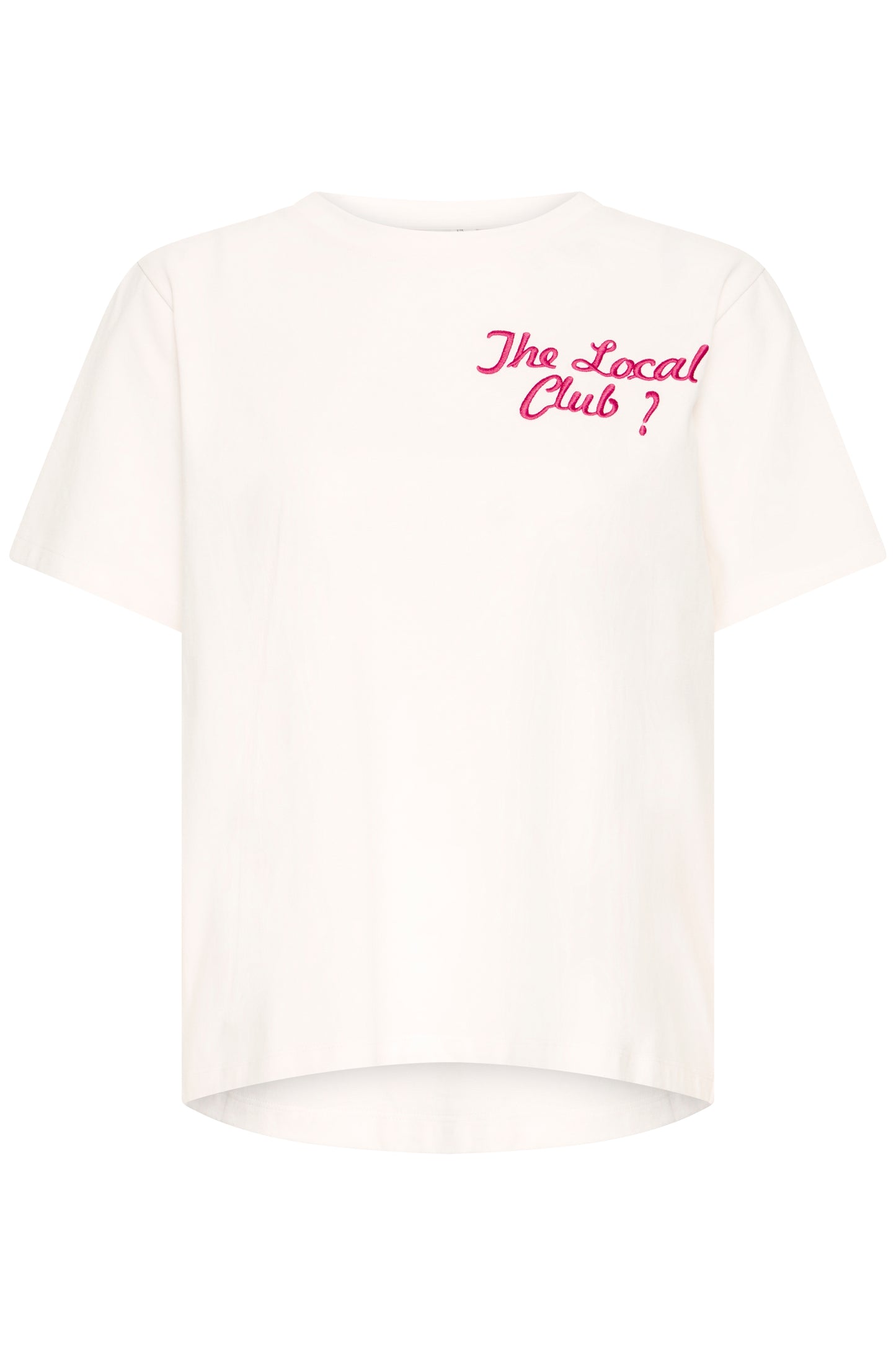 IC PAIA SS2 T-shirt - hvid m/lyserød logo