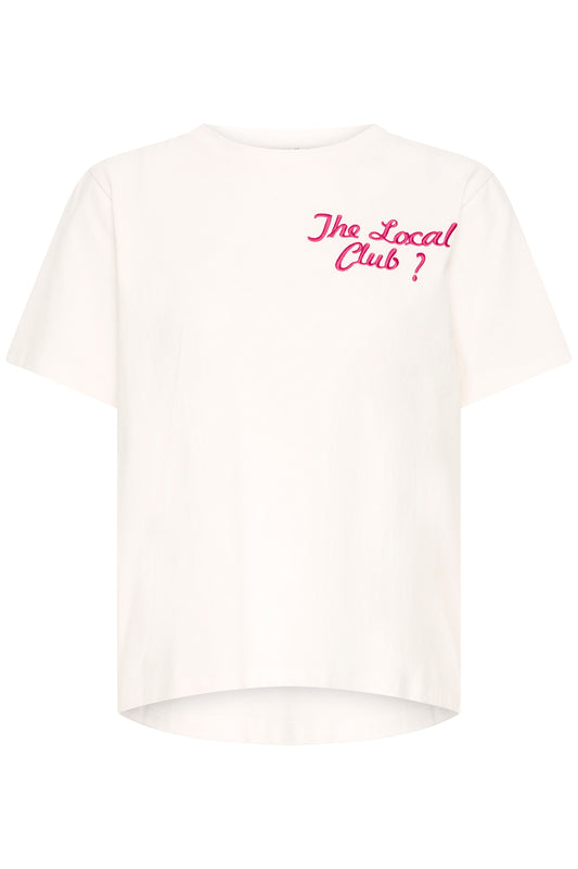 IC PAIA SS2 T-shirt - hvid m/lyserød logo