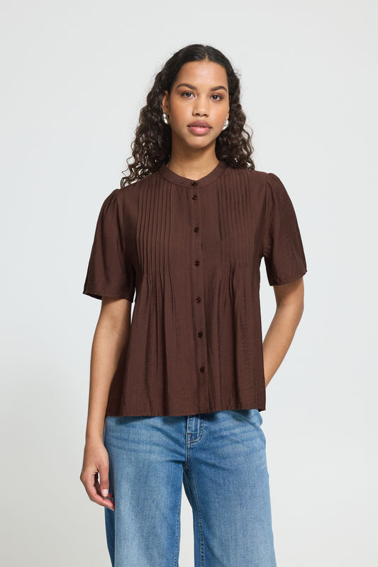 IC Wilma shirt - coffee brown