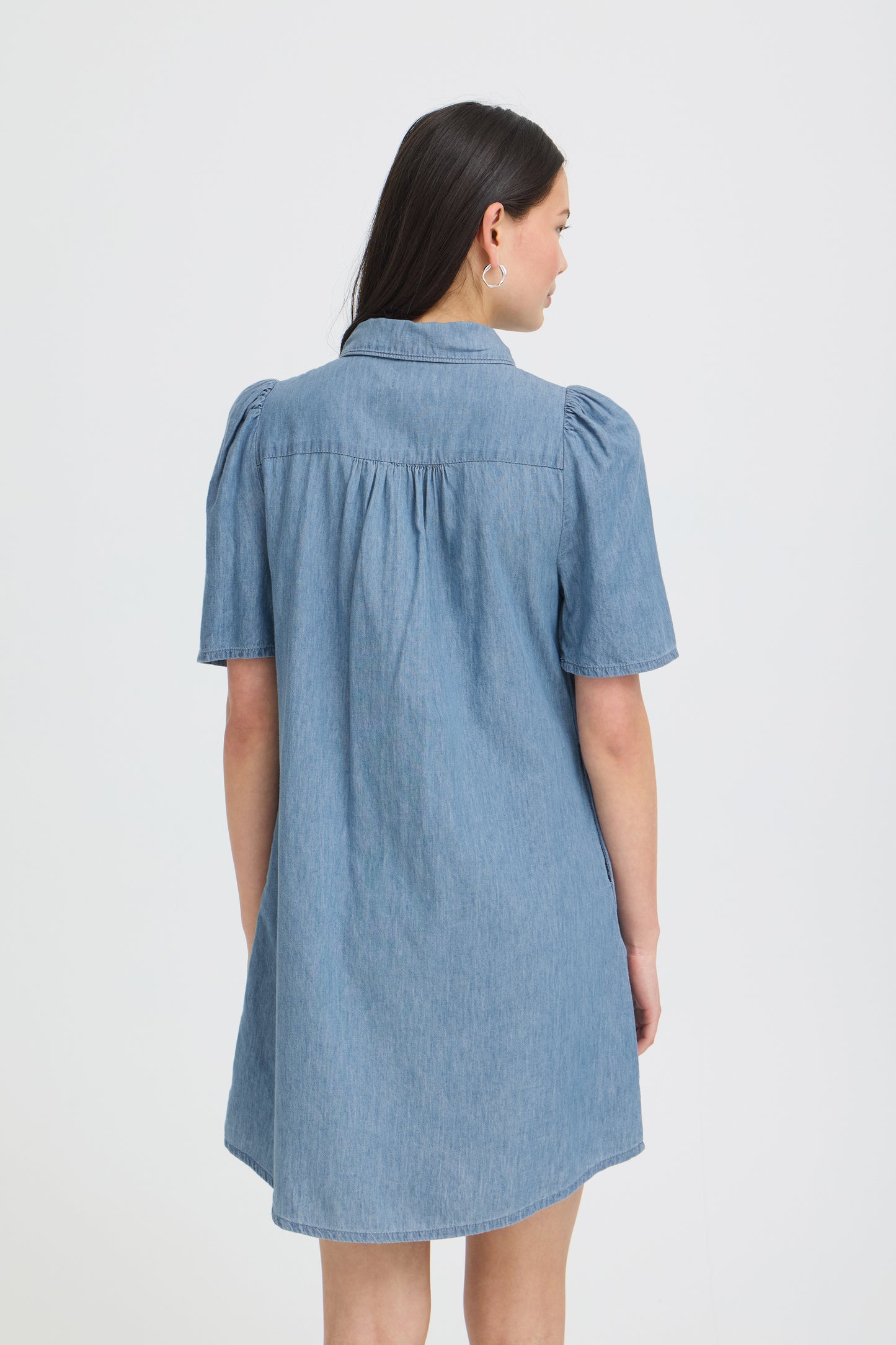 IC Hancey Dress - washed blue denim