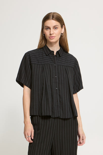 IC FIENNA Shirt - black with white stripes