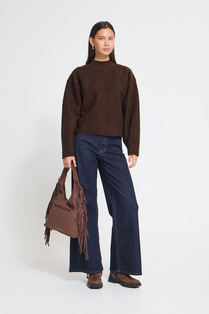 IC CURLEY Teddy Pullover - Coffee Bean