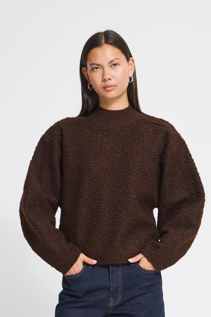 IC CURLEY Teddy Pullover - Coffee Bean