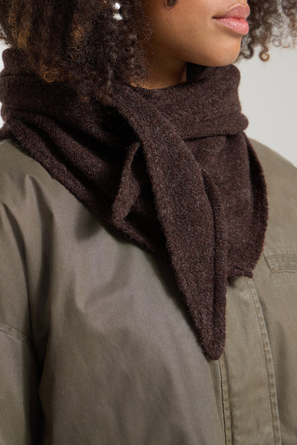 IC GRY SCARF - Coffee brun