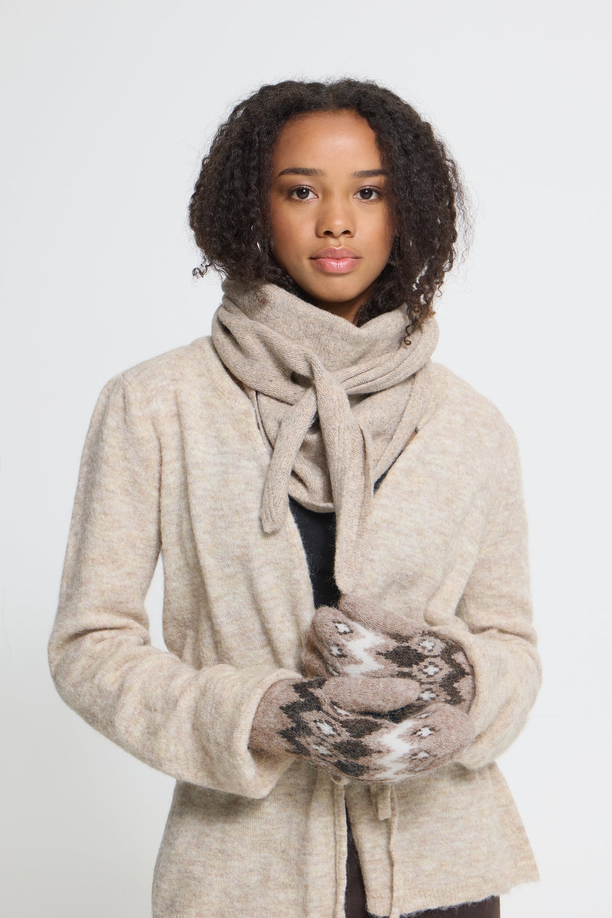 IC LIV MITTENS Luffer - Toasted Coconut