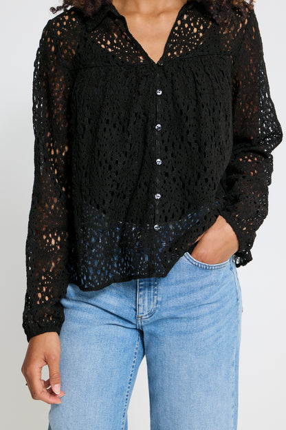 IC JOSETTA SHIRT - BLACK
