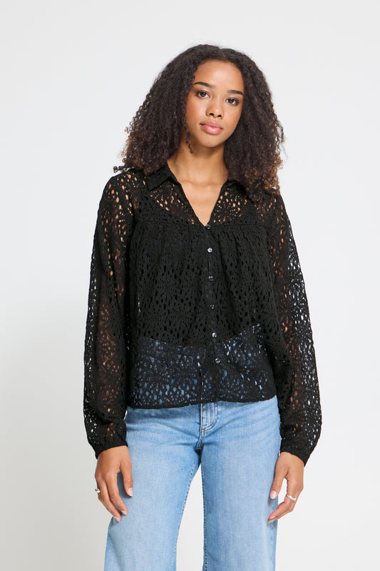 IC JOSETTA SHIRT - BLACK