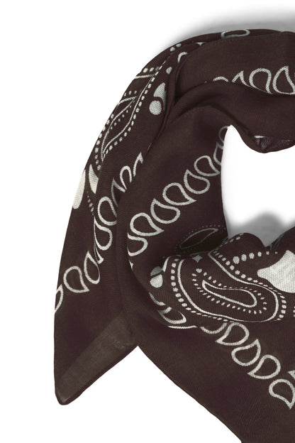 IC MARY Scarf - brun m/mønster