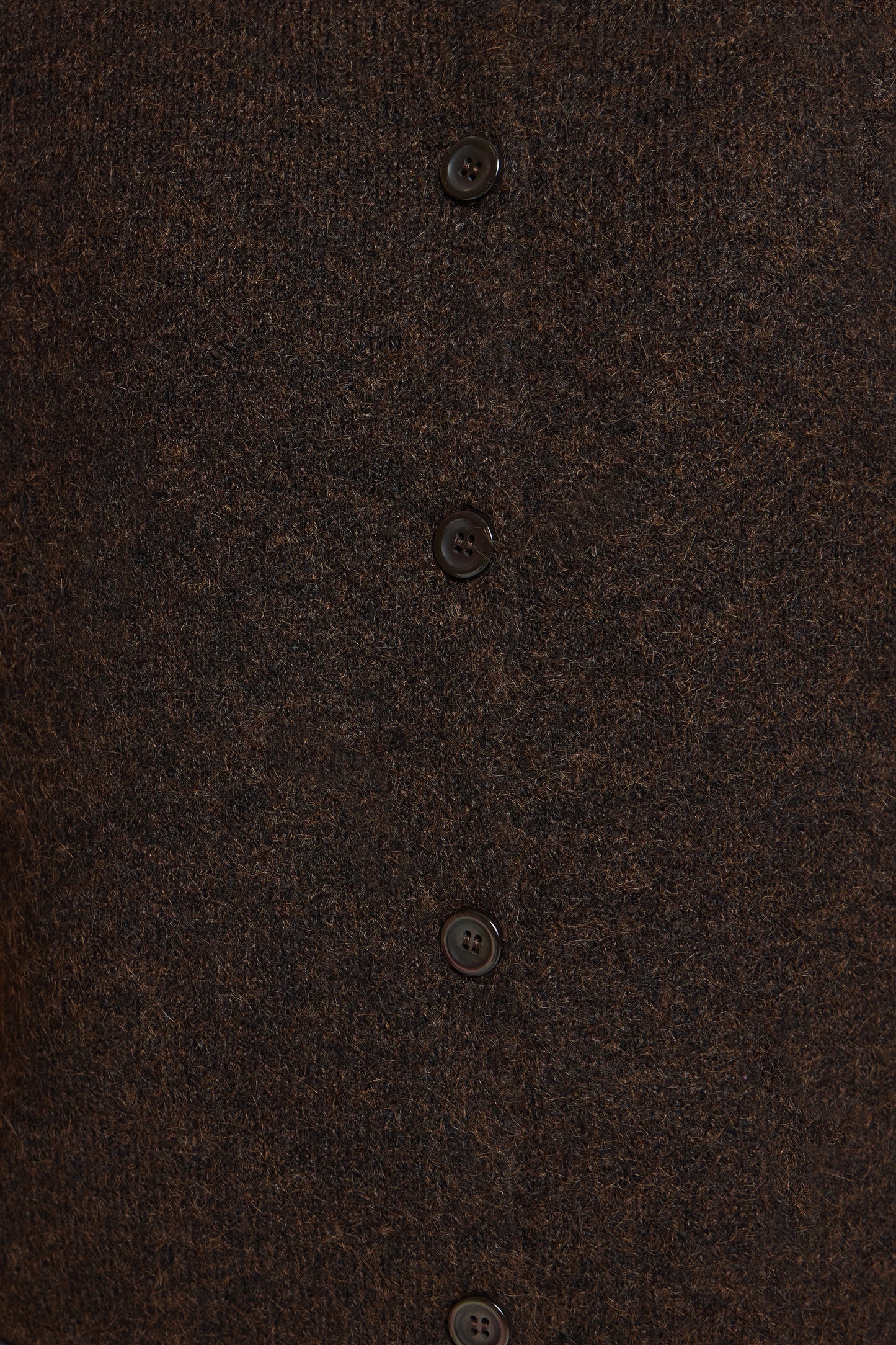 IC PANORA Strik vest - Coffee Bean brun