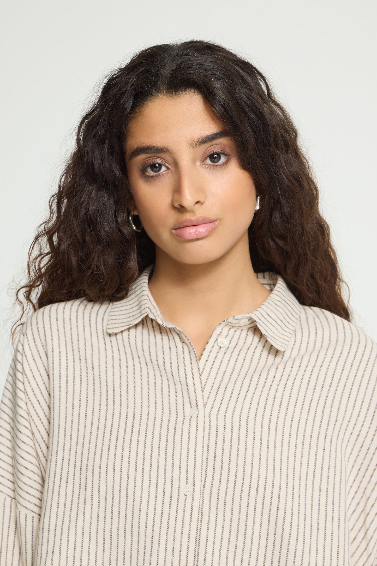 IC TAMANNA SHIRT - birch/coffee