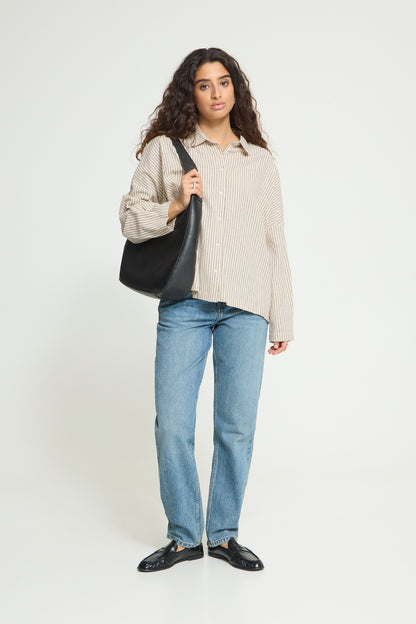 IC TAMANNA SHIRT - birch/coffee