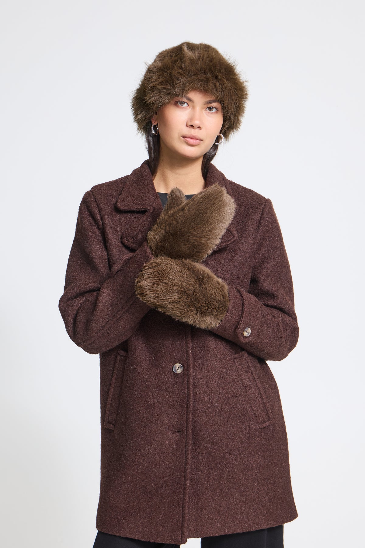 IC EBNA GLOVES - Coffee brown