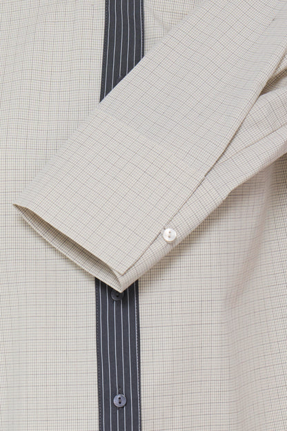 IC KLADO SHIRT - grå m/fine detaljer