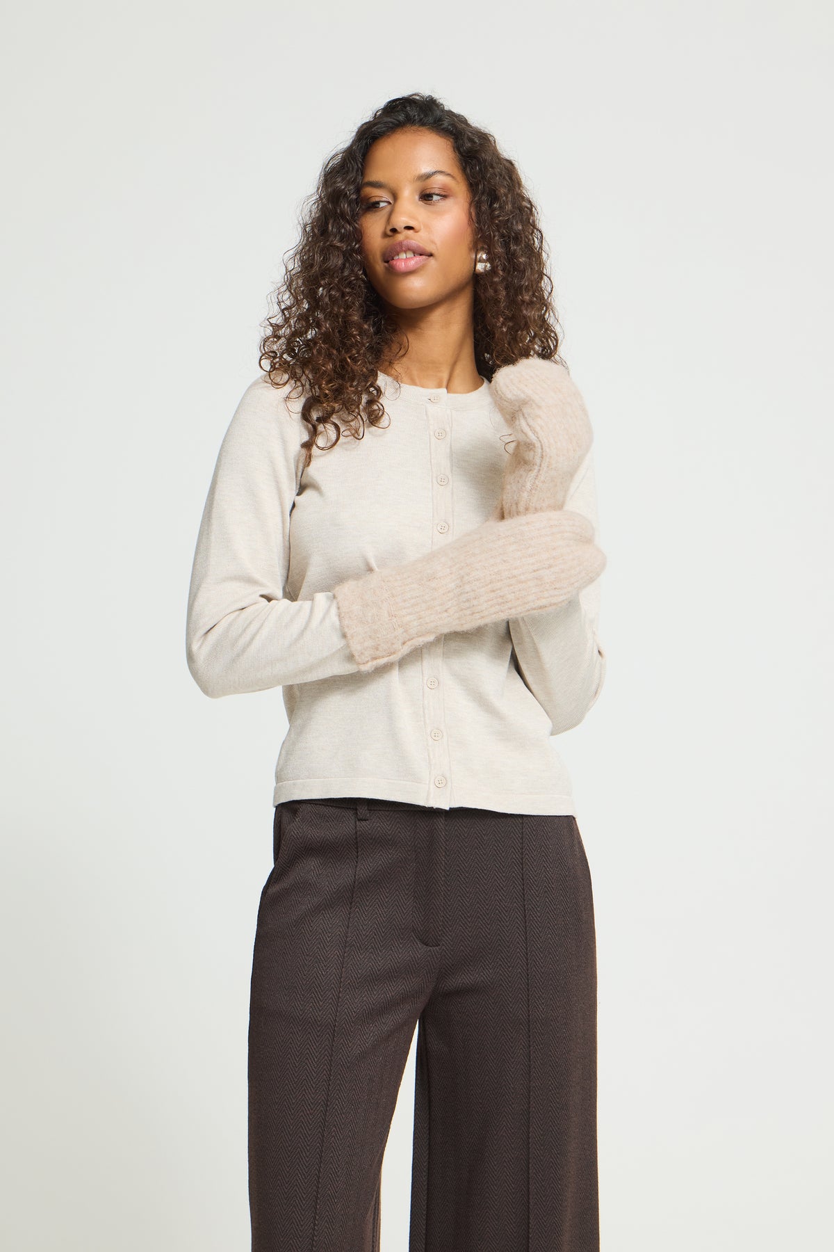 IC ASTRID MITTEN Luffer  - Oatmeal