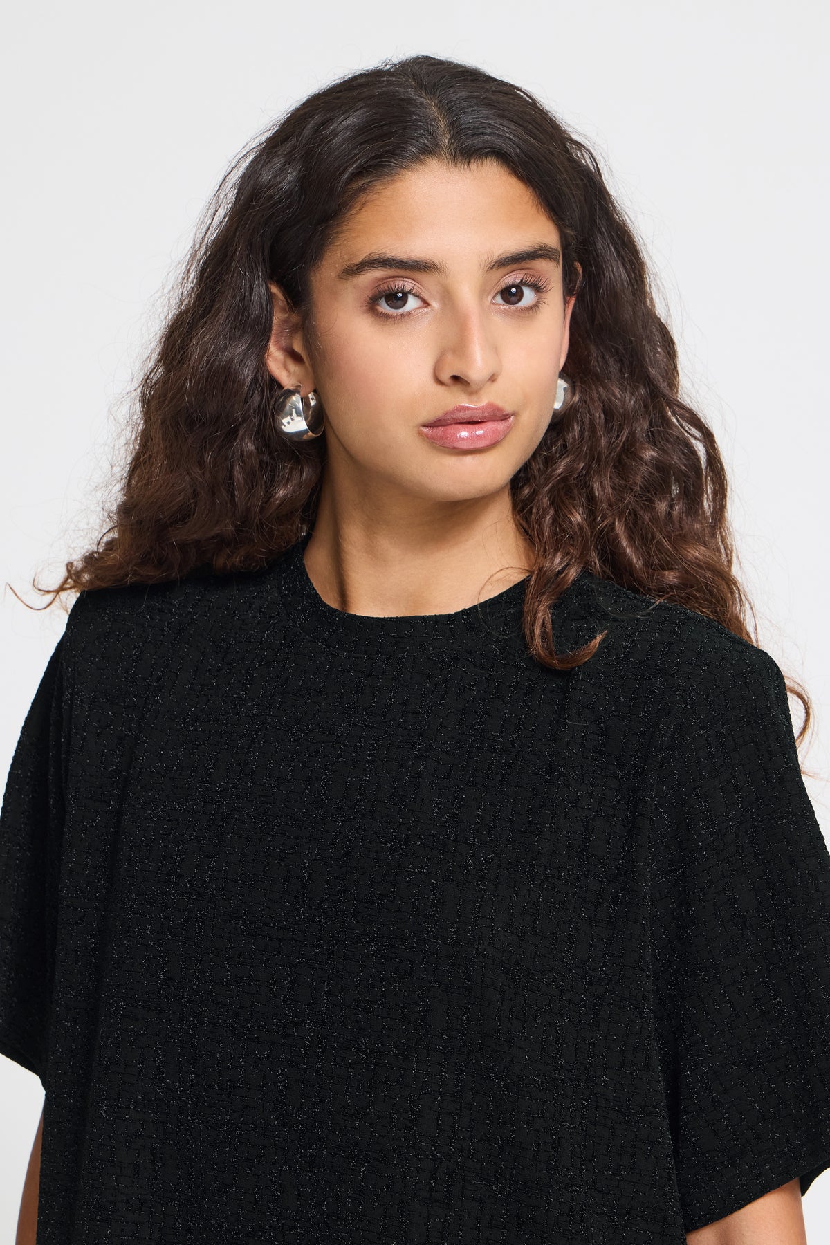 IC NAREEN SS2 - Bluse - sort m/lurex