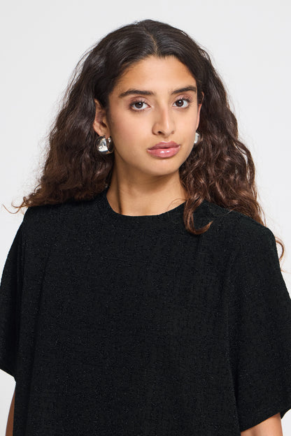 IC NAREEN SS2 - Bluse - sort m/lurex