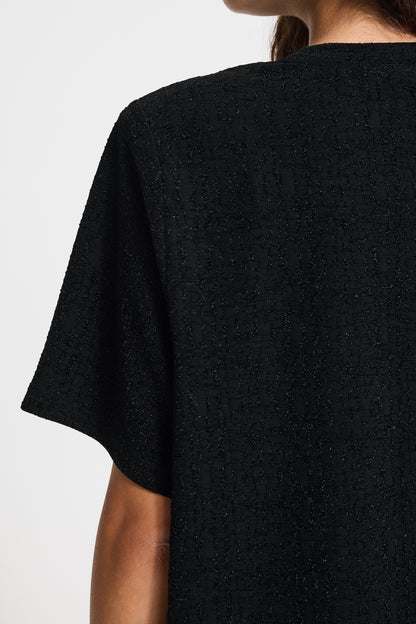IC NAREEN SS2 - Bluse - sort m/lurex