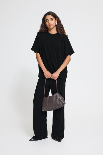 IC NAREEN SS2 - Bluse - sort m/lurex