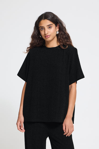 IC NAREEN SS2 - Bluse - sort m/lurex