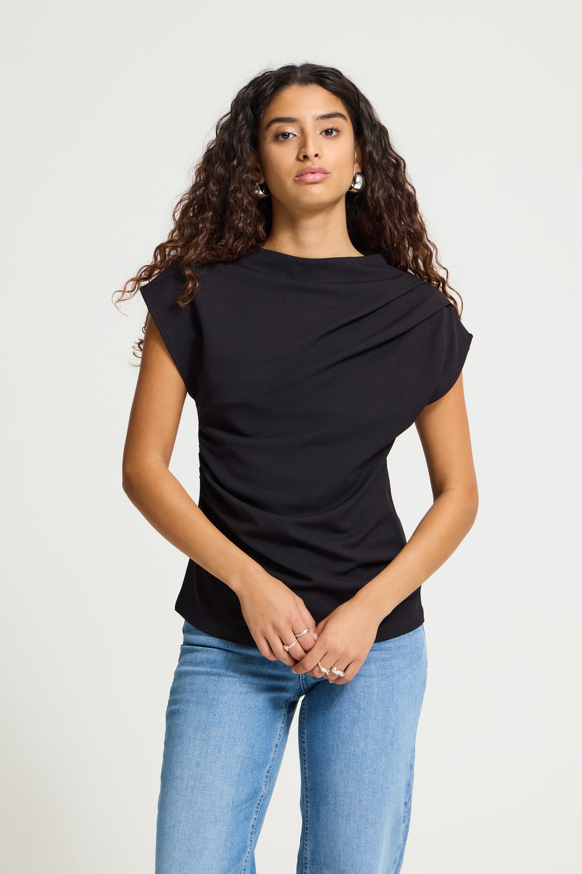 IC KATINE BLUSE - Black