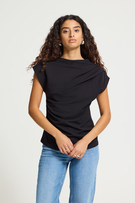 IC KATINE BLUSE - Black