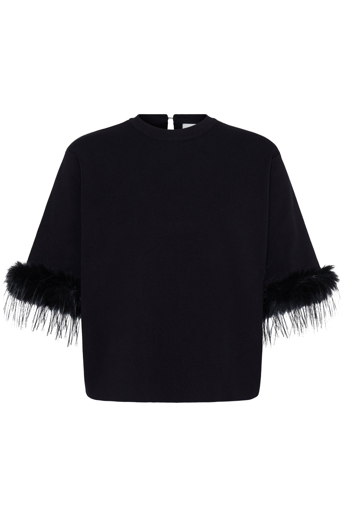 IC DALISE SS - STRIK BLUSE M/FRYNSER
