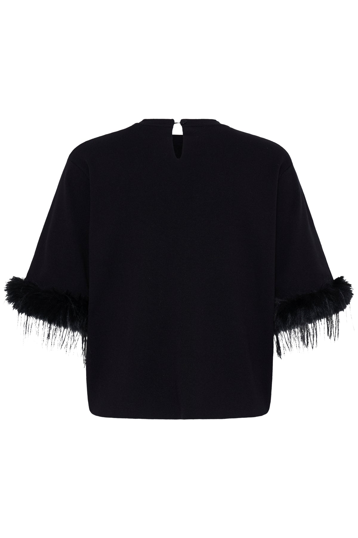 IC DALISE SS - STRIK BLUSE M/FRYNSER