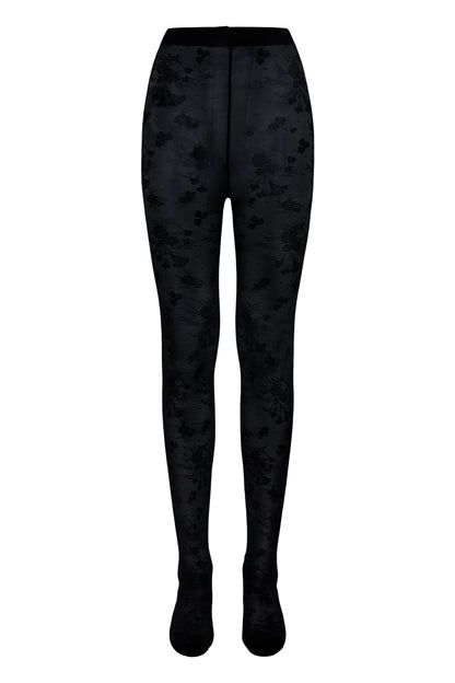 IC SIMONA LACE TIGHTS - sort