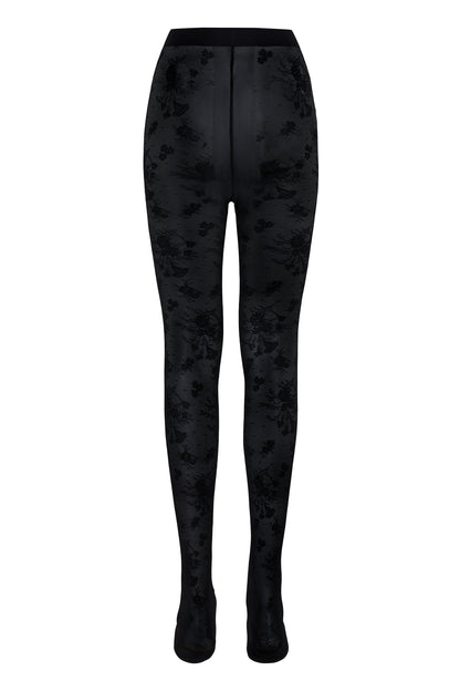 IC SIMONA LACE TIGHTS - sort
