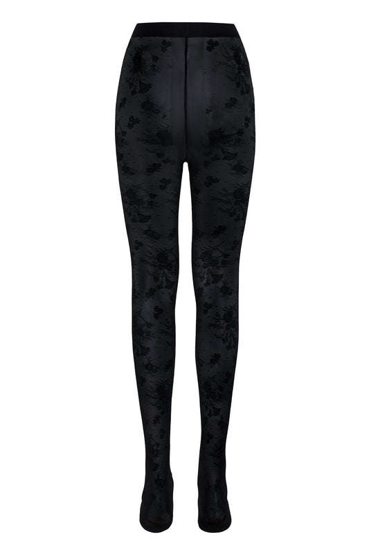 IC SIMONA LACE TIGHTS - sort