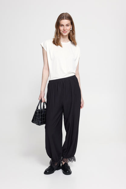 IC TULLAN BALOON PANT - black