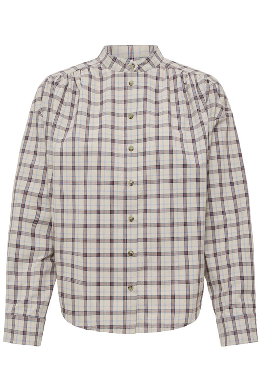 IC COLOMO SHIRT - Oyster Gray  - brun tern