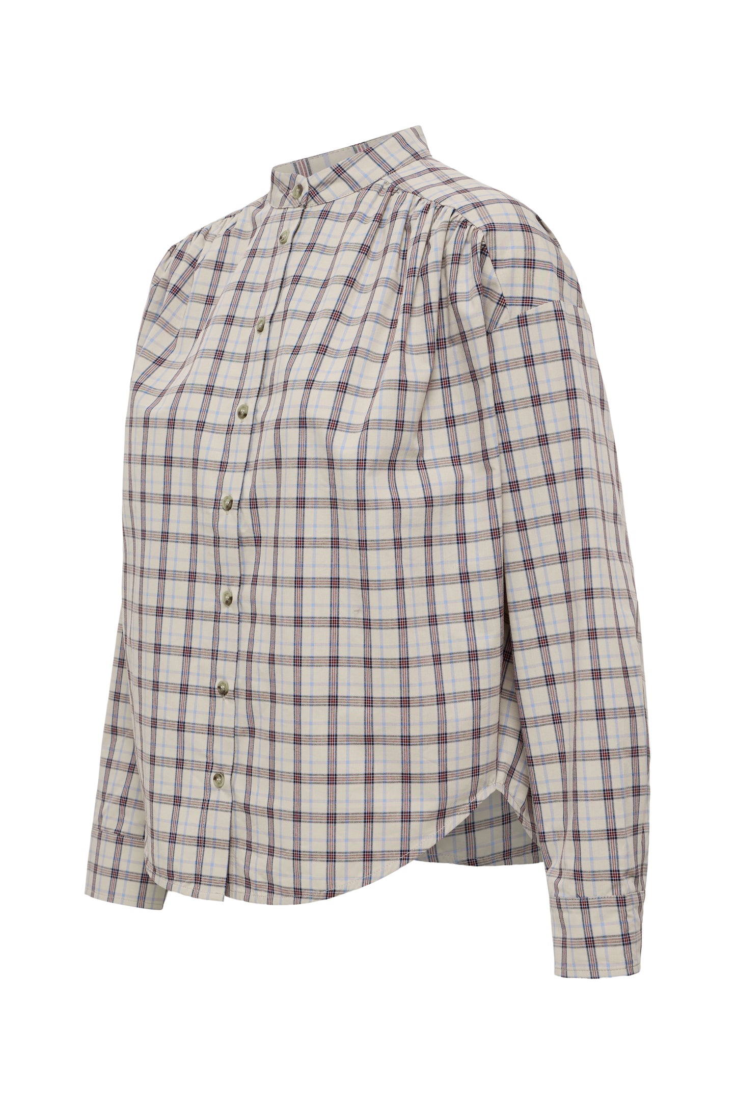 IC COLOMO SHIRT - Oyster Gray  - brun tern