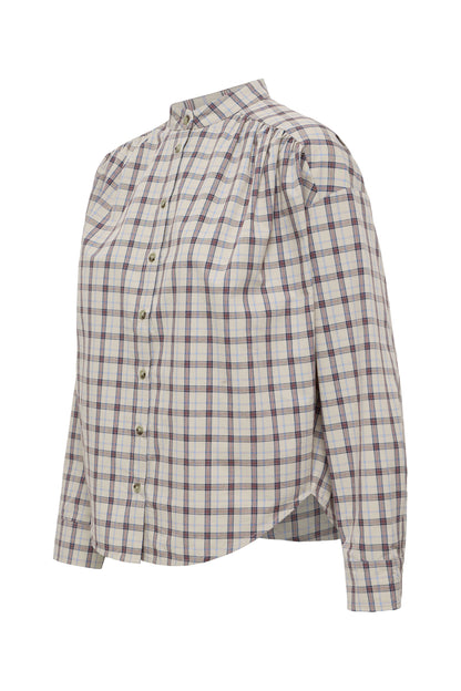 IC COLOMO SHIRT - Oyster Gray  - brun tern