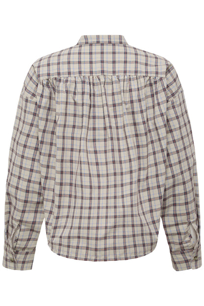 IC COLOMO SHIRT - Oyster Gray  - brun tern