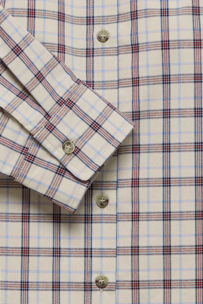 IC COLOMO SHIRT - Oyster Gray  - brun tern