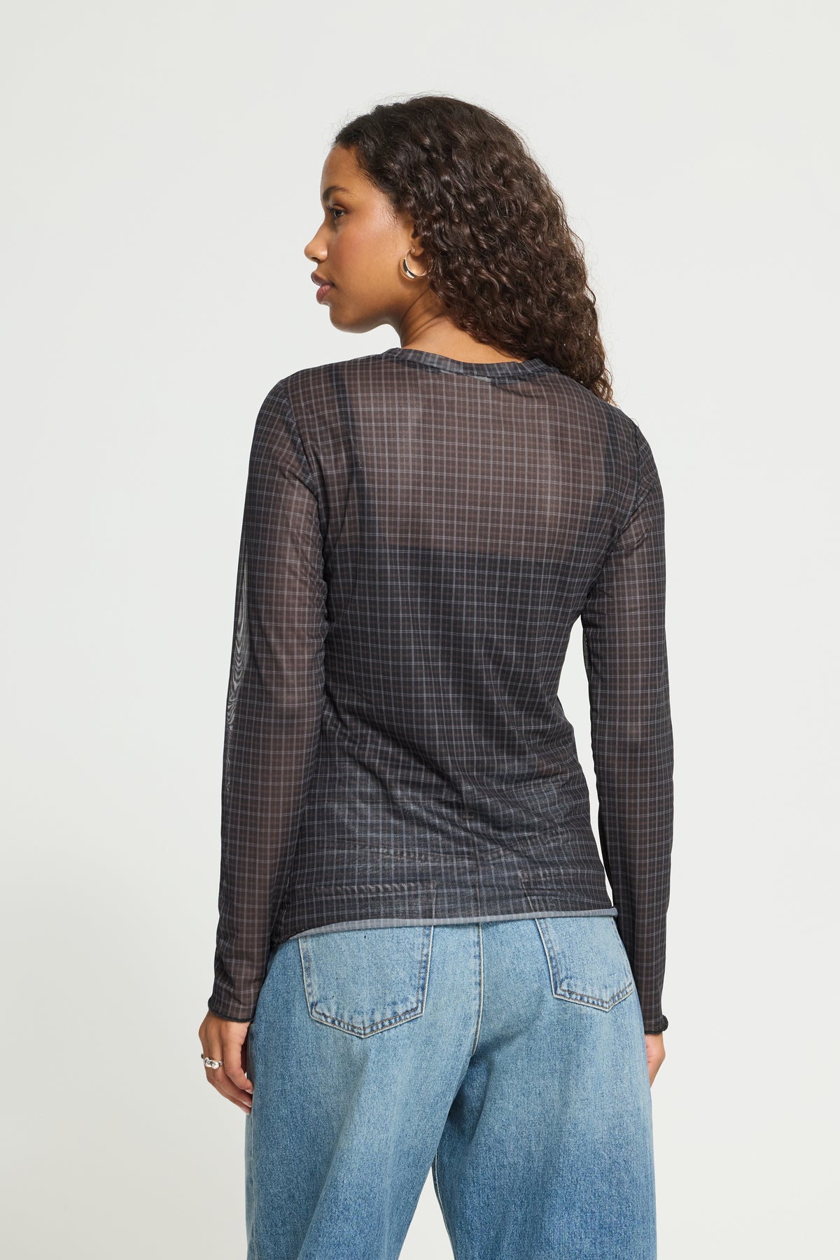 IC NICOLINA MESH BLUSE - ternet