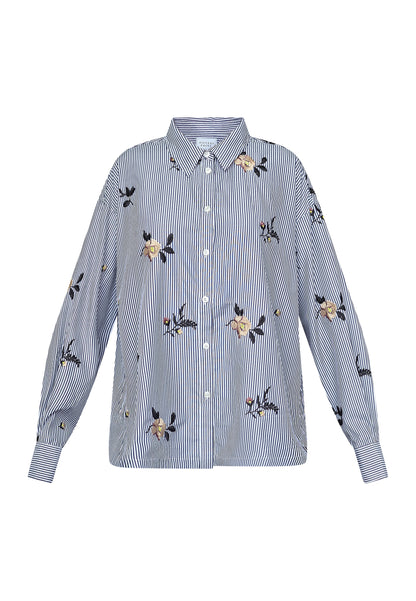 SP ENOLA-Shirt - navy stripes m/broderi
