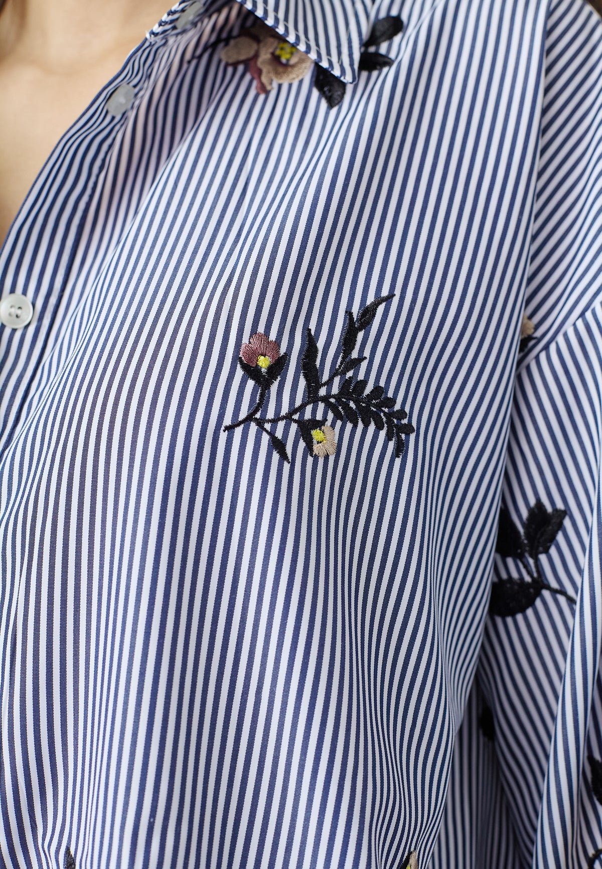 SP ENOLA-Shirt - navy stripes m/broderi