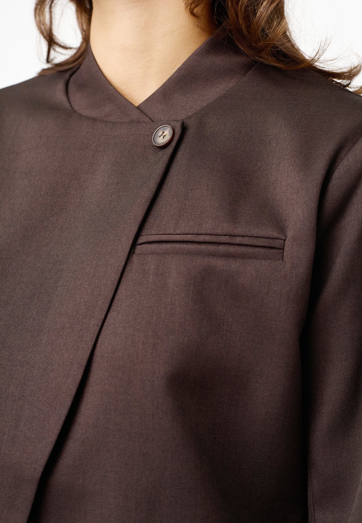 SP VIKSA-HIGH BLAZER - Mocca