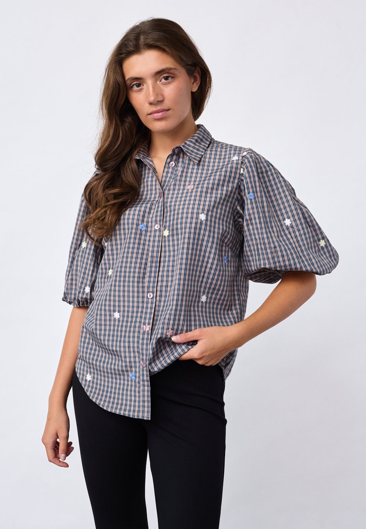 SP ELLA-SH96 Shirt - Blue check